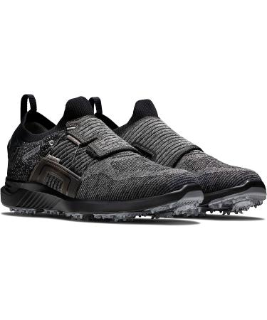 FootJoy Men's Hyperflex Boa Golf Shoe 10.5 Black/Charcoal/Silver | Previous Season Style - Buy Online on GoSupps.com