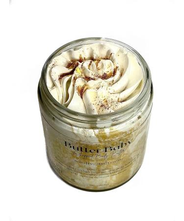 Butter Baby Whipped Body Butter 9oz | All-Natural Shea Butter & Vitamin E Moisturizing Cream - Buy Online on GoSupps.com