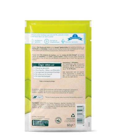 Kneipp Bathing Crystals Fruity Fresh Star Fruit & Lucky Clover | 60g Natural Extracts for Your Moment of Happiness - Buy Online on GoSupps.com