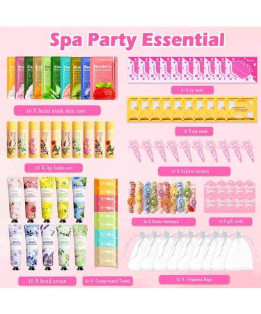 100 PCS Spa Skincare Set for Women Spa Party Favors Supplies Include Face Masks Eye Mask Lip Balm Hand Cream Lip Mask Bulk Gifts Valentines Day Gifts For Her Skincare - Buy Online on GoSupps.com