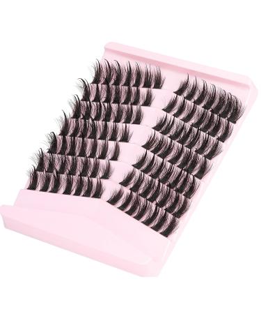 Fluffy Mink Manga Wet Look Eyelash Extension Kit - 98 Cluster Lashes | 8-16MM - Buy Online on GoSupps.com
