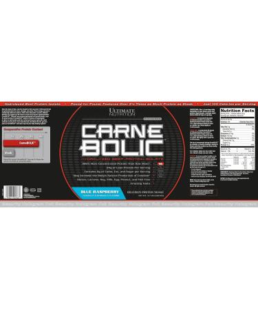 ULTIMATE NUTRITION Carnebolic Beef Protein 3.7-Pound Blue Raspberry 1680 Gram 1680 grams Blue Raspberry - Buy Online on GoSupps.com