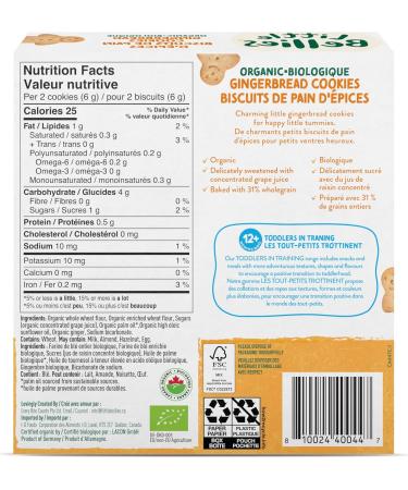 Little Bellies Organic Gingerbread Cookies (Pack of 5 x 130g Individual Packs) - Buy Online on GoSupps.com