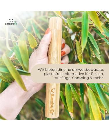 Buy Bambuna Bamboo Travel Toothbrush Etui | Eco-Friendly Plastic-Free Robust Cover | Made in Germany - Buy Online on GoSupps.com