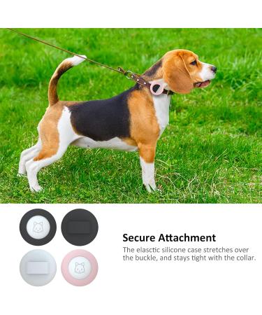 2022 AirTag Cat Necklace Holder | Small AirTag Collapsible Pet Collar for Cats & Dogs | Available in Black Pink & White - Buy Online on GoSupps.com