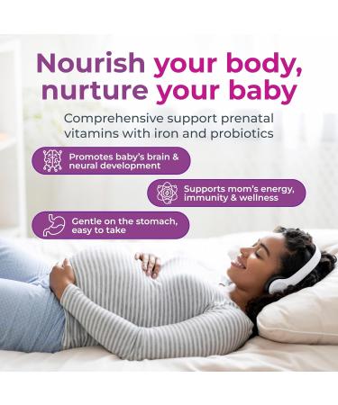 NatureGenX Methyl Prenatal with Probiotics Prenatal Vitamins for Women with Iron Methyl Folate Ginger Active B12 & 27+ Essential Nutrients Pregnancy Supplements 60 Vegan Capsules - Buy Online on GoSupps.com