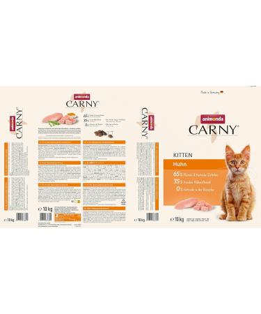 Animonda Carny Kitten Dry Cat Food - Sugar-Free Grain-Free Chicken 10kg | Premium International Shipping - Buy Online on GoSupps.com