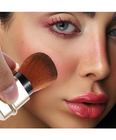 Purse Organizer Flexible Powder Puff Cosmetics Brush Travel Banana Clip Face Powder Earrings for Women Makeup Powder Brush Major Wallet Miss 2.7*2.7cm golden - Buy Online on GoSupps.com