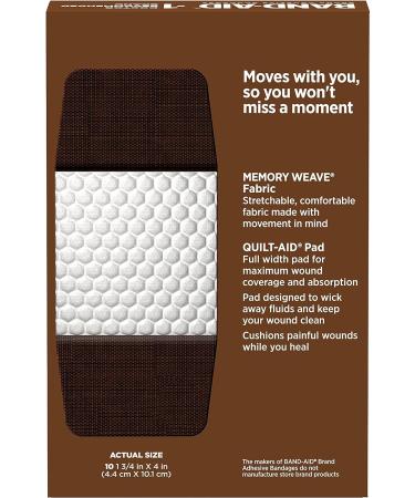Band-Aid Brand Ourtone Adhesive Bandages BR65 - Extra Large, 10 ct - Buy Online on GoSupps.com