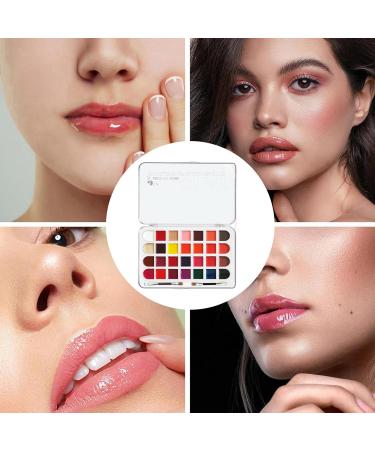 Lipstick Palette - Long Lasting Eyeshadow - Water Resistant - 28 Shades - Long Lasting Blusher - Water Resistant - Beauty Kit for Women Adults Teens & Young Girls L v - Buy Online on GoSupps.com
