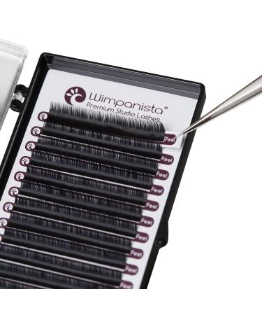 Silk Eyelashes - C Curl Individual Extensions | 0.20mm Thickness | 8-14mm Length Mix | 16 Strips - Wimpanista - Buy Online on GoSupps.com