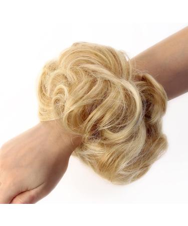 JJstar Messy Hair Bun Scrunchies Accessories for Women - Golden Blonde/Beach Blonde - Buy Online on GoSupps.com