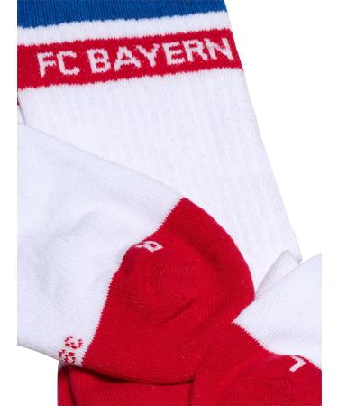 FC Bayern Munich Crew Socks - Classic Set of 2 for Adults (Size 43-46) - White | International Shipping Available - Buy Online on GoSupps.com