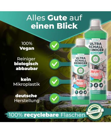 Qindoo 3L Dental Ultrasound Cleaner Concentrate | Best Ultrasonic Cleaner for Dentures & Tooth Rail Cleaning - Buy Online on GoSupps.com