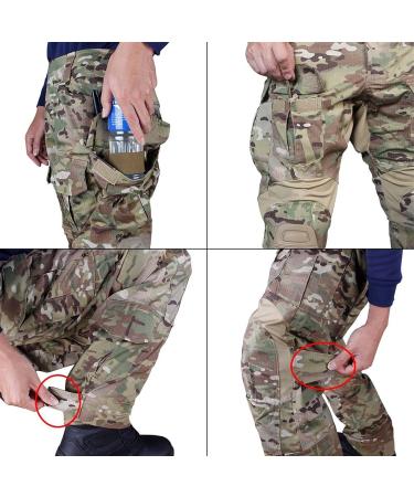 Human Military Paintball Wargame Pants Combat Gen3 Tactical Trousers & Knee Pads - Multicam MC L (34) | International Shipping Available - Buy Online on GoSupps.com