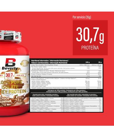 Beverly ISOLATE CFM | Lacprodan Whey Protein Isolate | 1 Kg | 6 Flavors (1 KG CHOCOLATE HAZELNUT) - Buy Online on GoSupps.com