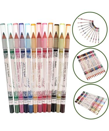 Beavorty 24 pcs Eyebrow Lip Makeup Cosmetic Colorful Liner Lasting Eyeliner Long Waterproof Pencil 1 count (Pack of 1) As Shownx2pcs - Buy Online on GoSupps.com