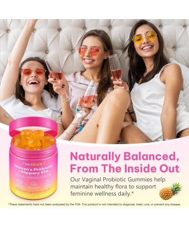 Feminine Probiotics Gummies Vaginal Women Probiotic Feminine Balance pH Gummies for Healthy Odor Improve Immune Support Vaginal Health with Slippery Elm(60 Gummies) 60 Count (Pack of 1) - Buy Online on GoSupps.com