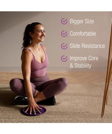 GLIDING Discs for Full Body Workout - Exercise Sliders for Carpet & Hardwood | Authentic Workout Sliders with 4 Streaming Video Workouts - Multi-Color - Buy Online on GoSupps.com