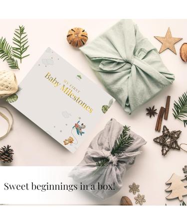 Tiny Trees Baby Milestone Gift Set - Premium Gifts and Keepsake Box - Milestone Cards Closet Dividers Welcome Plaque and Sleep Sign - Perfect New Born Baby Gifts for Parents Complete 4 Piece Milestone Gift Set - Buy Online on GoSupps.com