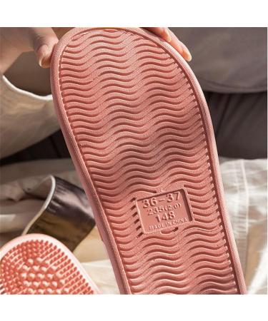 Acupressure Massage Slippers for Foot Pain Relief - Shiatsu Sandals (Size 36-37 Pink) | Non-Slip Tension-Reducing Footwear - Buy Online on GoSupps.com