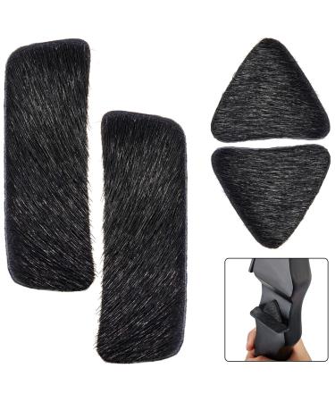 Skylety Archery Arrow Rest Stick Traditional Hair Rest Fur Stick on Bow Riser Adhesive Backed Stick on Longbow Fur Pad for Recurve Bow Hunting Shooting 2