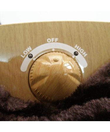 Buy Electric Foot Warmer with Soft Removable Lining & Wooden Base | 2 Temperature Settings | Ideal for Cozy Comfort - Buy Online on GoSupps.com