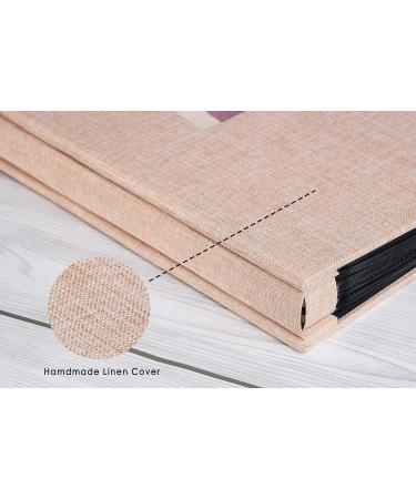 Potricher Beige Linen Photo Album - 300 Pockets for 4x6 Photos, Ideal for Family, Wedding, Anniversary & Baby Memories - Buy Online on GoSupps.com