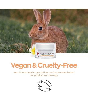 Hanalei Kona Peptide Eye Cream - Minimize Wrinkles & Puffiness | Hawaiian Botanicals, Caffeine, Peptides | Made in USA, Cruelty-Free & Vegan (0.5 oz) - Buy Online on GoSupps.com