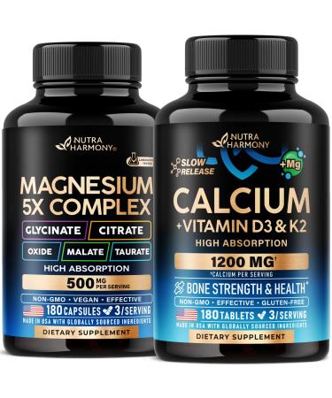 Magnesium Complex Capsules & Calcium Tablets