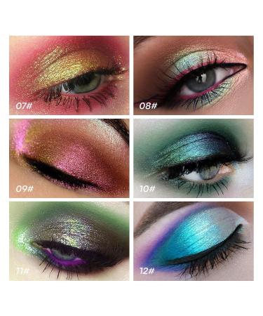 KYDA Chameleon Eyeshadow - Multichrome Metallic Finish Powder High Shine Pigment Long Lasting Blendable Highlighter for Eyes #11 - Buy Online on GoSupps.com