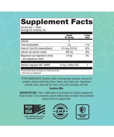 Bariatric Choice Multivitamin & Calcium Bundle (1-Month Supply) | 45mg Iron Multivitamin + 500mg Calcium Citrate with D3 & Probiotics | 30 Capsules + 90 Berry Chewables for Bariatric Surgery Patients - Buy Online on GoSupps.com