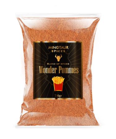 Athangeon Ltd Minotaur Spices I Wonder Pommes 700 g I Fries Seasoning I Fries Salt I Mix for Fries & Fries a bag