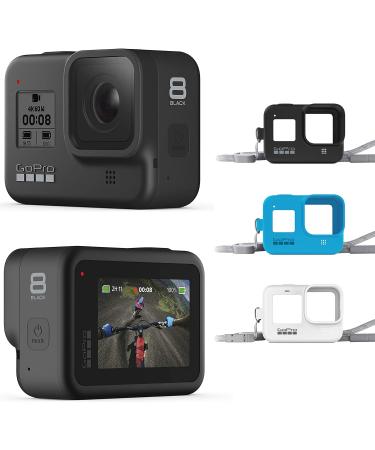 GoPro HERO8 Black E-Commerce Packaging - Waterproof Digital Action Camera with Touch Screen 4K HD Video 12MP Photos Live Streaming Stabilization H8 Black + Lanyard