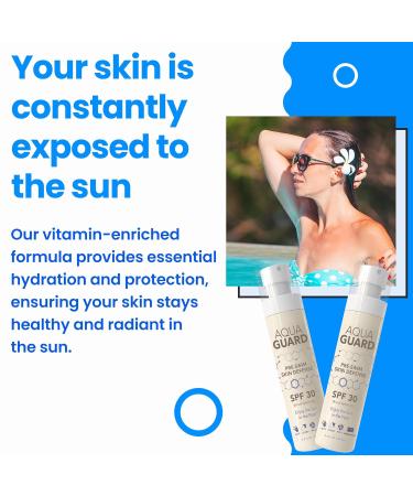 AQUA GUARD Beauty Pre-Swim Skin Defense | Prevents Dry Itchy Skin | Protects from Pool Chemicals | Hydrating Formula | Made in California | Paraben Phthalate & Gluten-Free (2-Pack) 3 Fl Oz (Pack of 2) - Buy Online on GoSupps.com