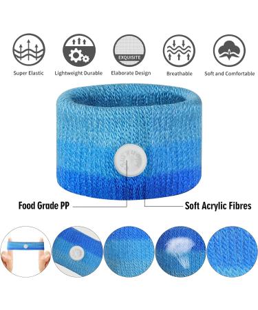 Travel Sickness Straps - Acupressure Bracelets for Nausea Relief | 2 Pairs in Pink - Natural Relief from Morning Nausea Dizziness & Anxiety - Buy Online on GoSupps.com