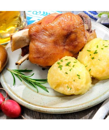 Dr. Willi Knoll 12 Halb And Halb Knoedel German Dumpling Mix 10oz (Pack of 2) | Potato Dumpling Mix with Bamboo Serving Tong - Buy Online on GoSupps.com