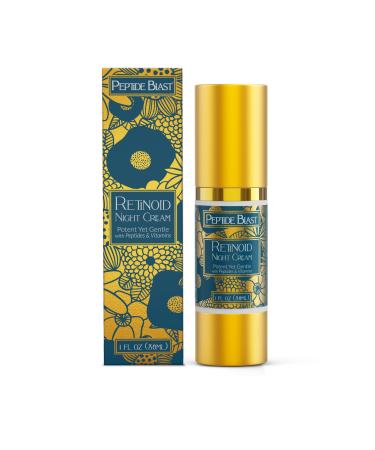 St. Croix Products Peptide Blast Retinoid Night Cream 2% Granactive Retinoid with Peptides Snow Mushroom & Hyaluronic Acid Gentle Night Moisturizer for Dry or Sensitive Skin