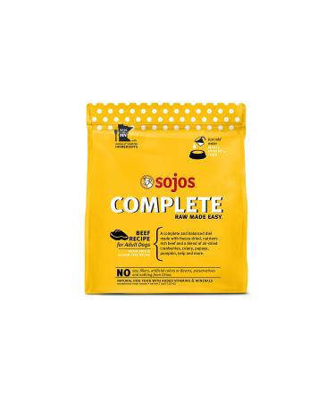 SOJOS Complete Beef Recipe Adult Grain-Free Freeze-Dried Raw Dog Food Beef 7 Pound (Pack of 1)