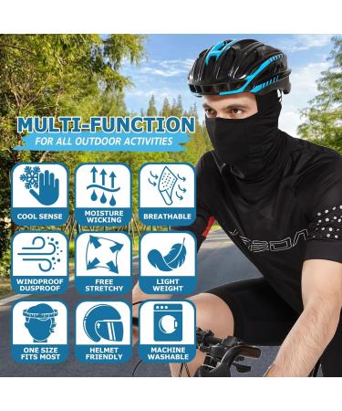 Buy Einkey Storm Hood 2 Pack - UV Protection Breathable Balaclava for Men & Women | Windproof Ski Mask for Bike & Motorcycle - Buy Online on GoSupps.com