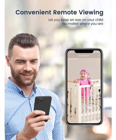 2K Baby Monitor with Camera, Night Vision, Two Way Audio | WiFi Control, Alexa Compatible, SD&Cloud Storage - GNCC C1Pro C1Pro-2K - Buy Online on GoSupps.com