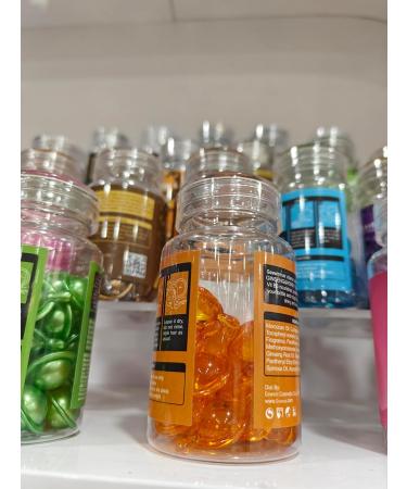 Gowwim Hair Vitamin Serum Capsules - Argan Macadamia & Avocado Oil Deep Conditioner for Damaged Hair - 30pcs Orange - Buy Online on GoSupps.com