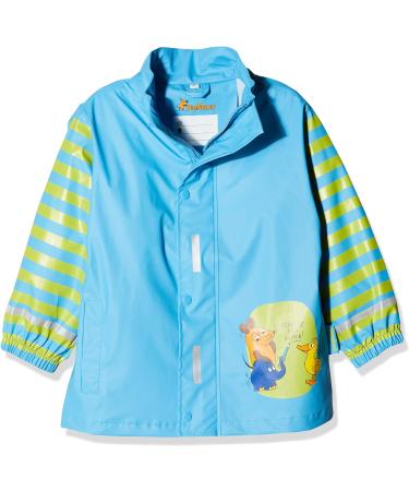 Playshoes Unisex Kid's Waterproof Raincoat 128 Blue - The Mouse | Windproof Rainwear - Buy Online on GoSupps.com