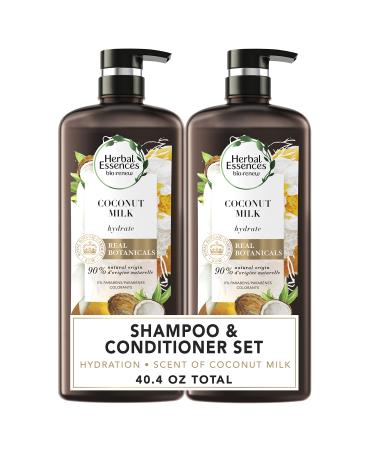 Herbal Essences  Shampoo and Conditioner Kit with Natural Source Ingredients  Color Safe  Bio Renew Coconut Milk  20.2 fl oz  Kit