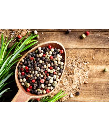 Buy JKR Spices Colorful Pfeffer 1000g - Premium Green Pink Beige & Black Peppercorns for Mills & Mortars - High-Quality Whole Pepper Grains - Buy Online on GoSupps.com