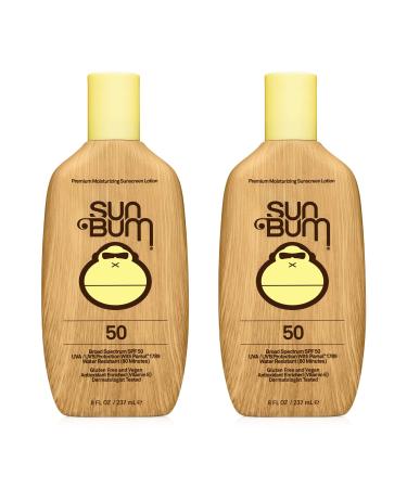 Sun Bum Sun Bum Original Spf 50 Sunscreen Lotion Vegan and Reef Friendly (octinoxate & Oxybenzone Free) Broad Spectrum Moisturizing Uva/uvb Sunscreen With Vitamin E 8 Ounce 2 Pack - Buy Online on GoSupps.com
