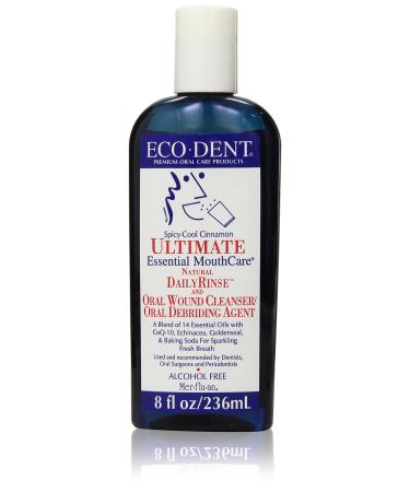 Eco-Dent Daily Rinse Ultimate Essential Mouth Care Spicy-Cool Cinnamon 8 fl oz (237 ml) (Pack of 2) - Buy Online on GoSupps.com