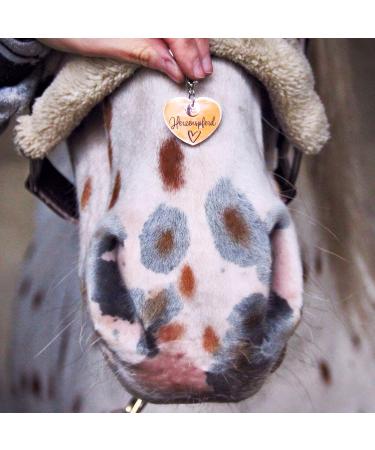 Soulhorse Exclusive Horse Stark | Lucky Brand Bridle Trailer Heart | Lucky Charm for Horses Ponies & Dogs | Gold Heart Accessories - Buy Online on GoSupps.com