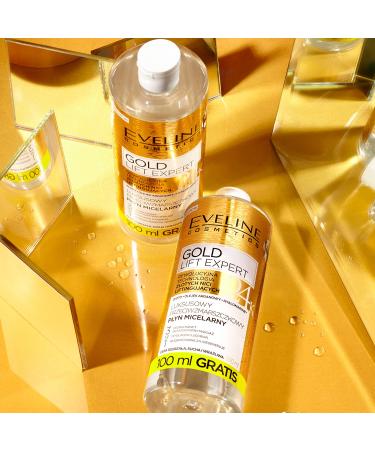 Eveline Cosmetics Gold Lift Expert 3in1 Micellar Liquid - Anti-Wrinkle Formula 500ml | Luxurious Skincare for All Skin Types - Buy Online on GoSupps.com