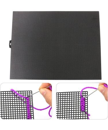 2pcs Cuttable Plastic Mesh Canvas for Embroidery & Crafting | 10.2 x 13.2 inch Black & White | Ideal for Knitting & Crochet Projects - Buy Online on GoSupps.com